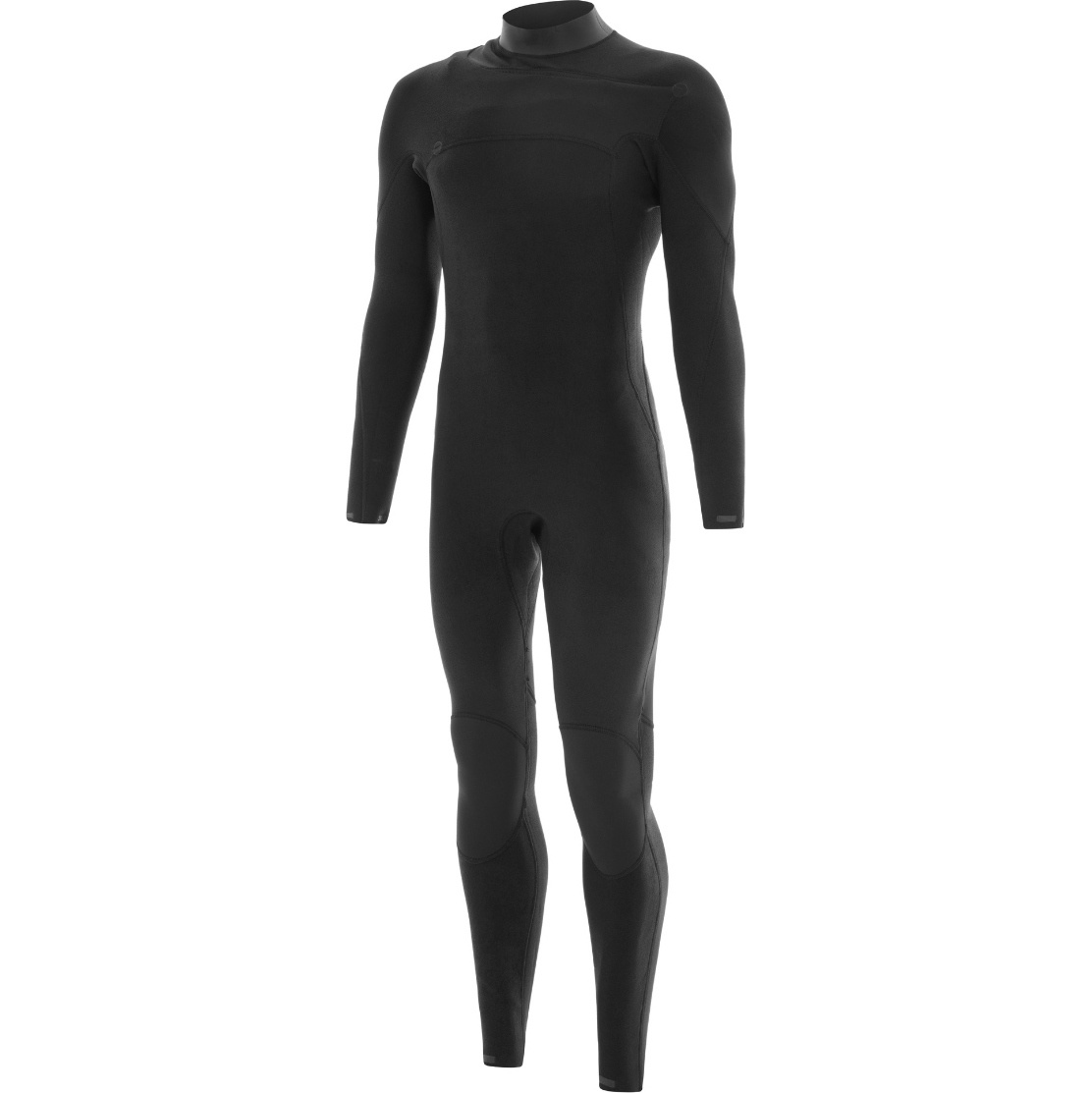 2026 Nyord Mens Solu Yulex 3/2mm Chest Zip FL Wetsuit SOLM32FLCZ001 - Black